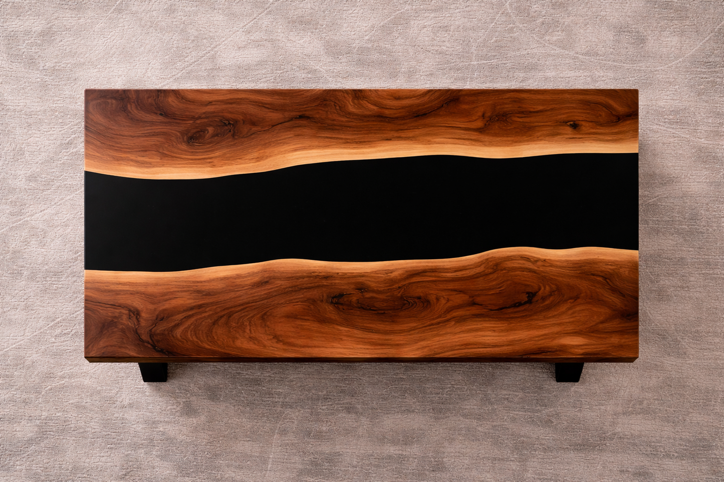 Nordic Shadow™ – Signature Smoked Walnut River Coffee Table