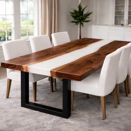 Ivory River™ – Signature Walnut White Dining Table