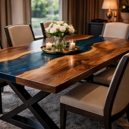 Azure Coast™ – Signature Walnut River Dining Table