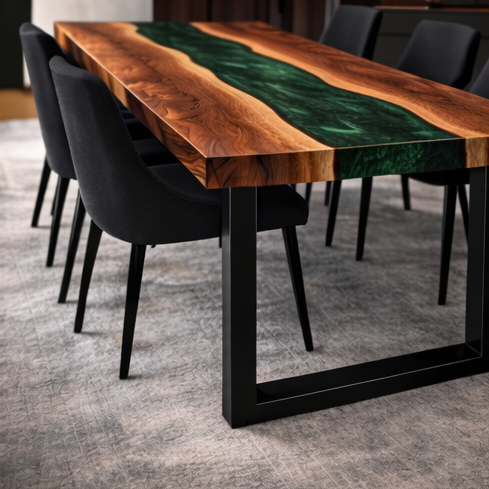 Riverstone™ - Signature Walnut River Dining Table