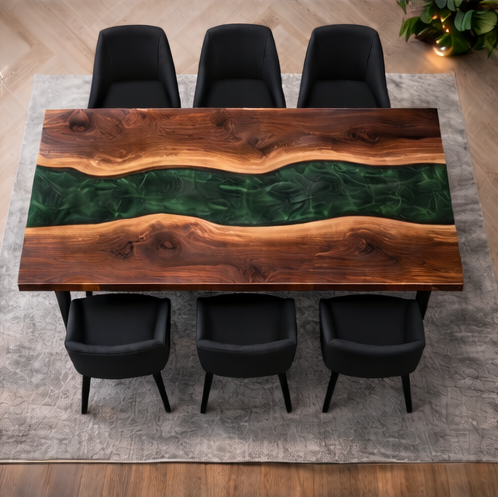 Riverstone™ - Signature Walnut River Dining Table
