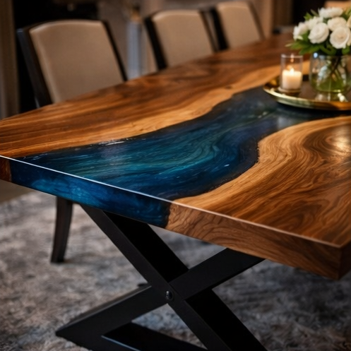 Azure Coast™ – Signature Walnut River Dining Table