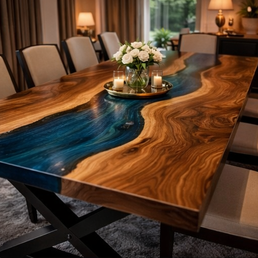 Azure Coast™ – Signature Walnut River Dining Table